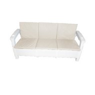   Yalta Sofa 3 Seat Premium White    