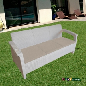   Yalta Sofa 3 Seat White