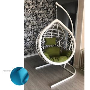 Подвесное кресло Veil2 (белое, иск. ротанг)