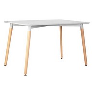 Стол обеденный SERRA WIDE (ножки светлый бук, столешница светло-серая)