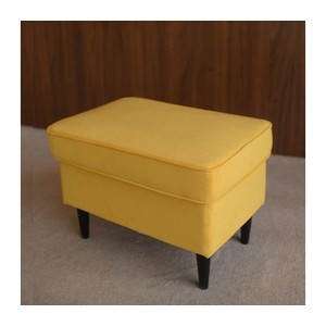 Пуф Стрэнд (Страндмон) Ultra Yellow (велюр, желтый)