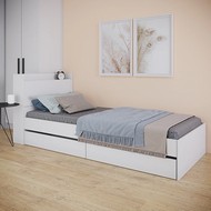 Кровать Астра с ящиками 90х200 (белый)