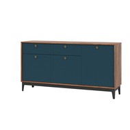 Комод КМ-1 BRASS (каштан арвадона, синий)