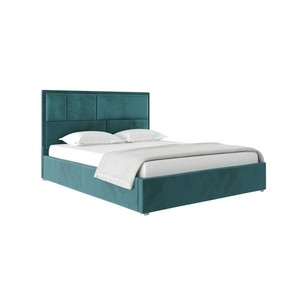 Кровать MADISON 140х200 велюр (бирюзовый)