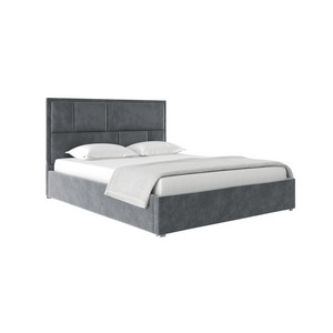 Кровать MADISON 180х200 велюр (серый)