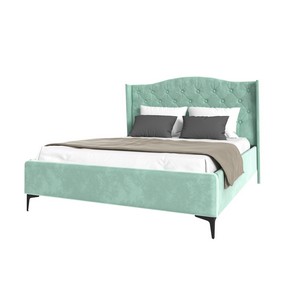 Кровать TANGO 140х200 велюр (мята)