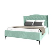 Кровать TANGO 140х200 велюр (мята)