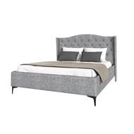 Кровать TANGO 160х200 рогожка (серый)