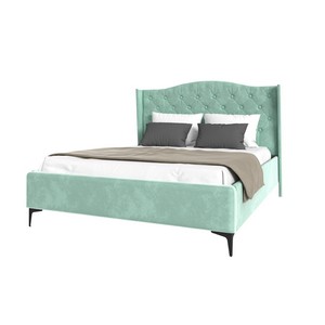 Кровать TANGO 160х200 велюр (мята)
