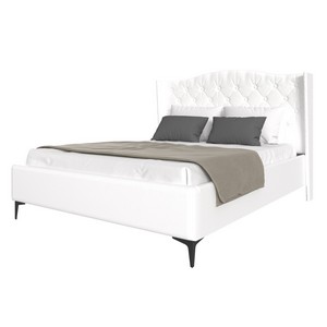 Кровать TANGO 180х200 кож.зам (белый)
