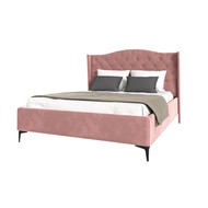 Кровать TANGO 180х200 велюр (розовый)