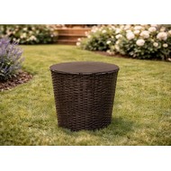 Столик под ротанг СадКо (темно-коричневый)