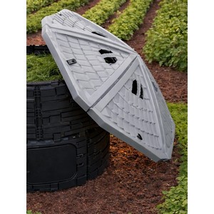 Крышка компостера с фиксаторами Бастион (серый)